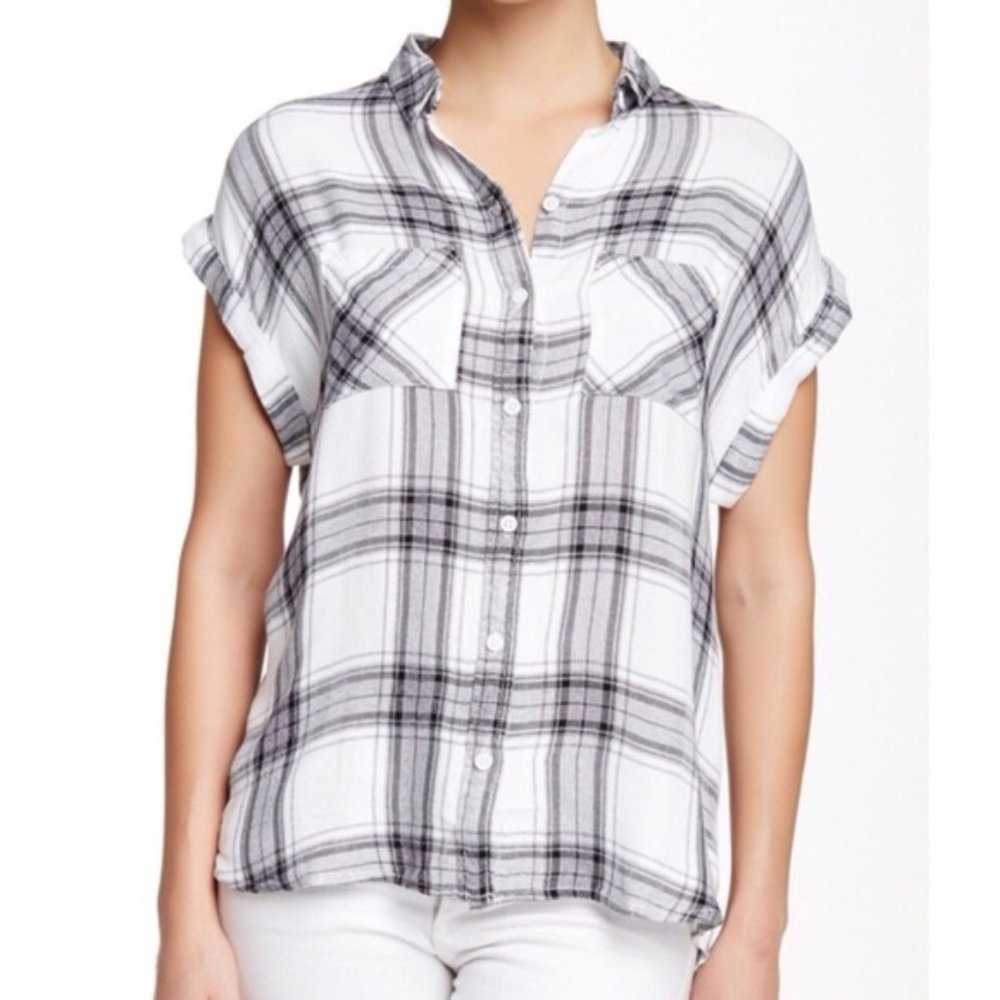 Beach Lunch Lounge Plaid short sleeve shirt